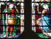 Raymond-Théodore et Marie-Antoinette Troplong représentés en saint Théodore et sainte Antoinette