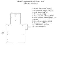 Plan de l'église de Cordebugle