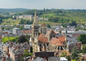 Lisieux, chevet de la cathédrale Saint-Pierre