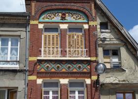 Livarot, façade de brique