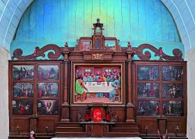 Repentigny, église Saint-Martin, retable du maître autel (photo : Philippe Dorléans)