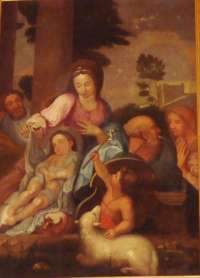 Basseneville. Eglise de l'Assomption. Ste Famille d'après Sébastien Bourdon.