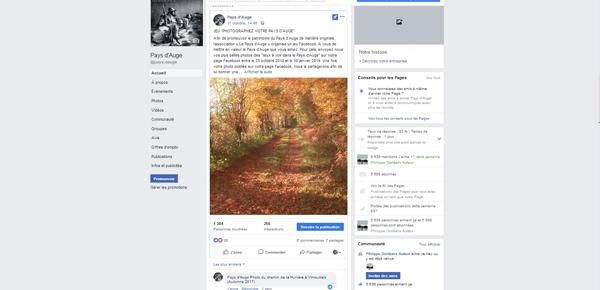 Page Facebook de l'association